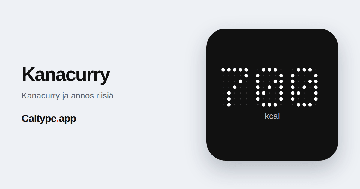 Jaa: Kanacurry
