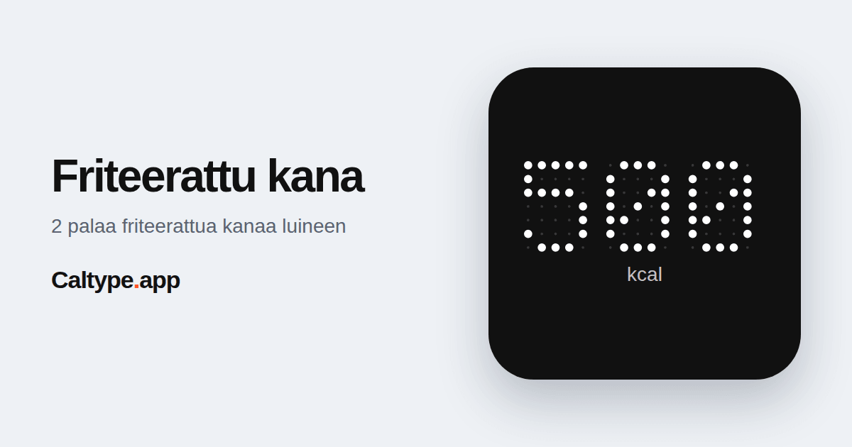 Jaa: Friteerattu kana