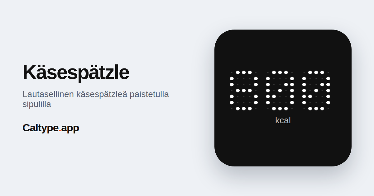 Jaa: Käsespätzle