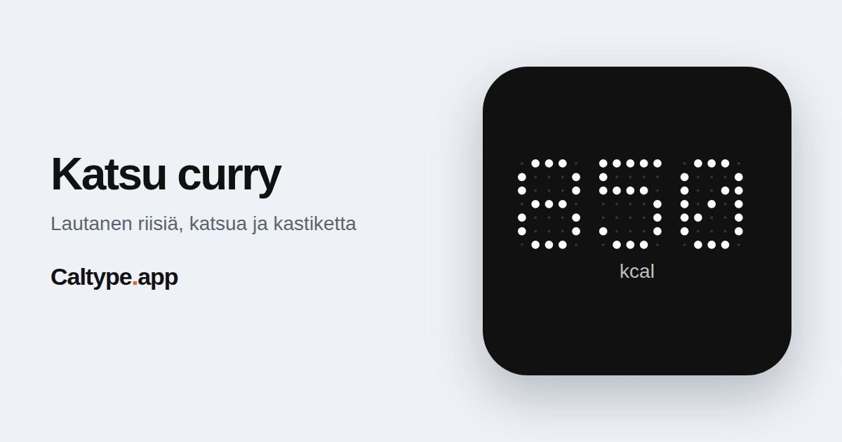 Jaa: Katsu curry