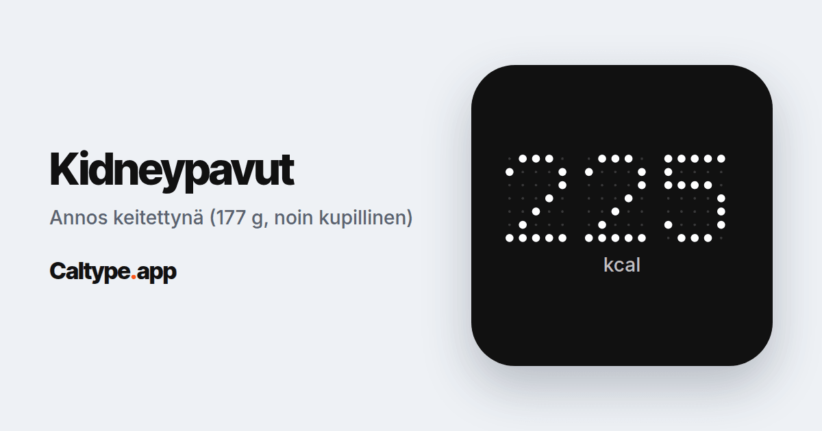 Jaa: Kidneypavut