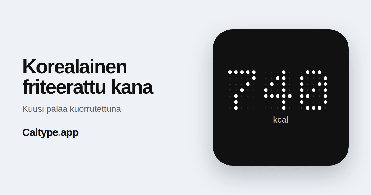Jaa: Korealainen friteerattu kana