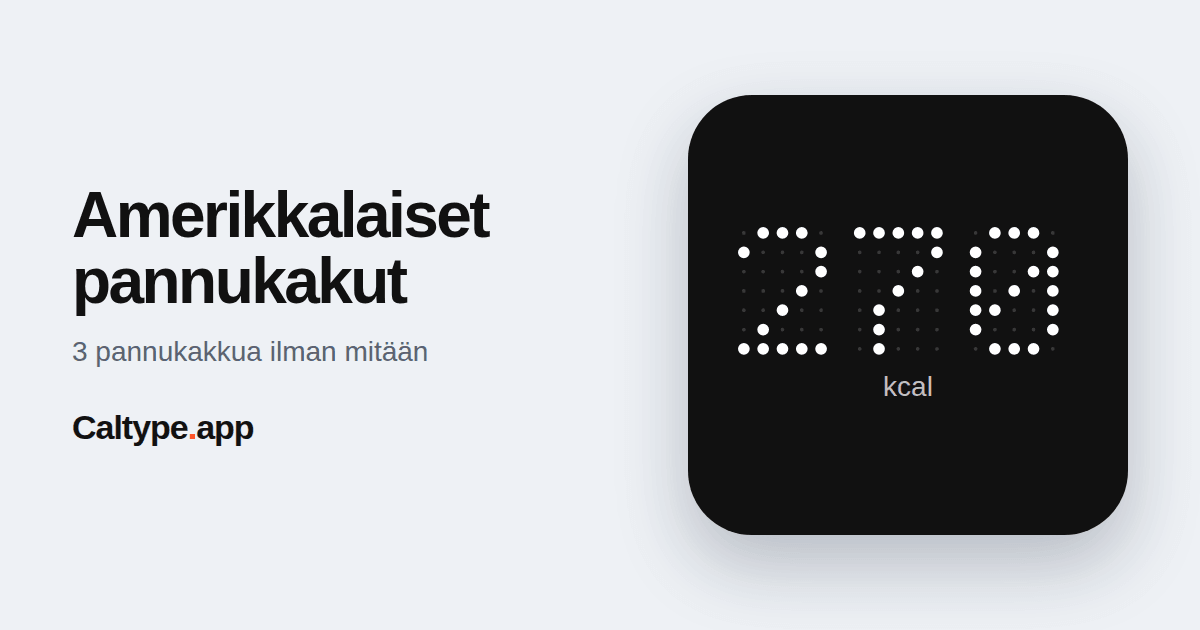 Jaa: Amerikkalaiset pannukakut