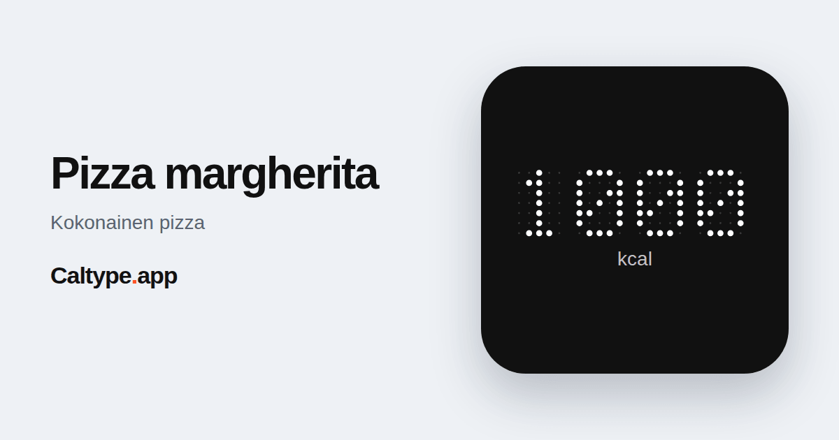 Jaa: Pizza margherita