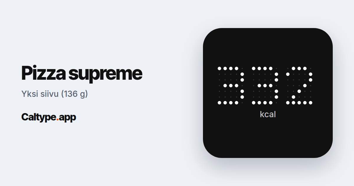 Jaa: Pizza supreme