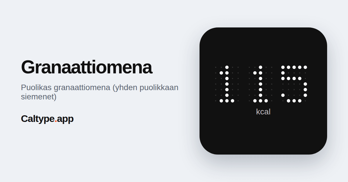 Jaa: Granaattiomena
