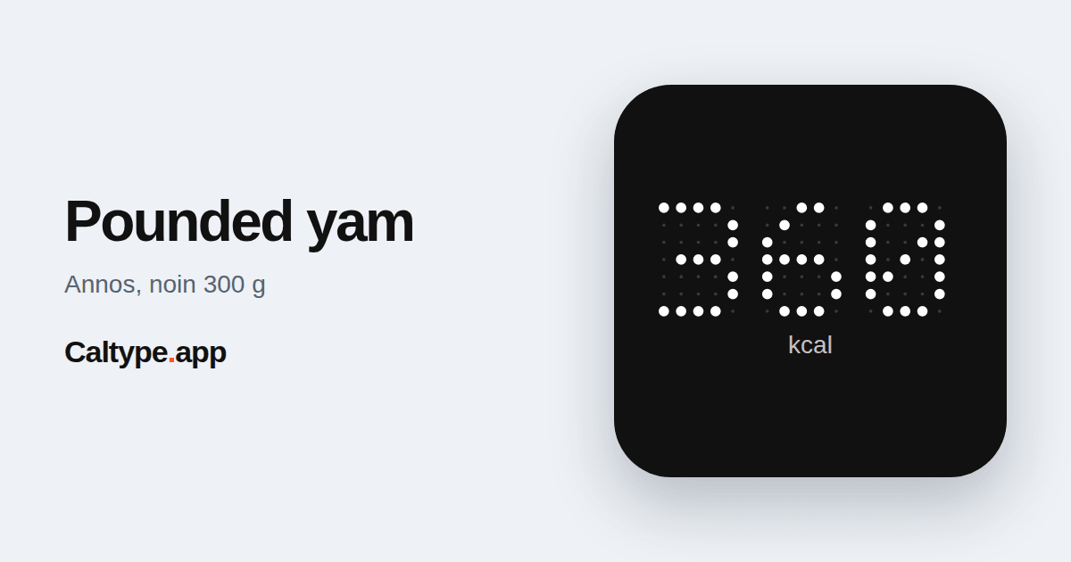 Jaa: Pounded yam