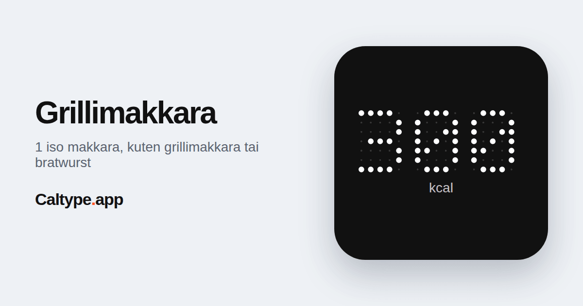 Jaa: Grillimakkara