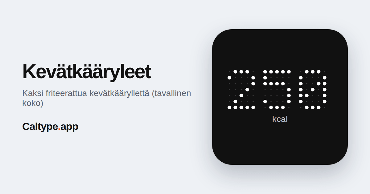 Jaa: Kevätkääryleet