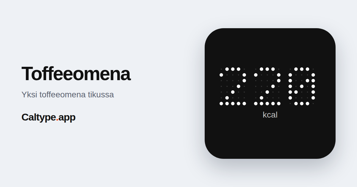 Jaa: Toffeeomena
