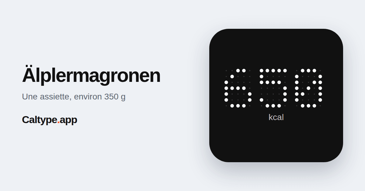Partager: Älplermagronen