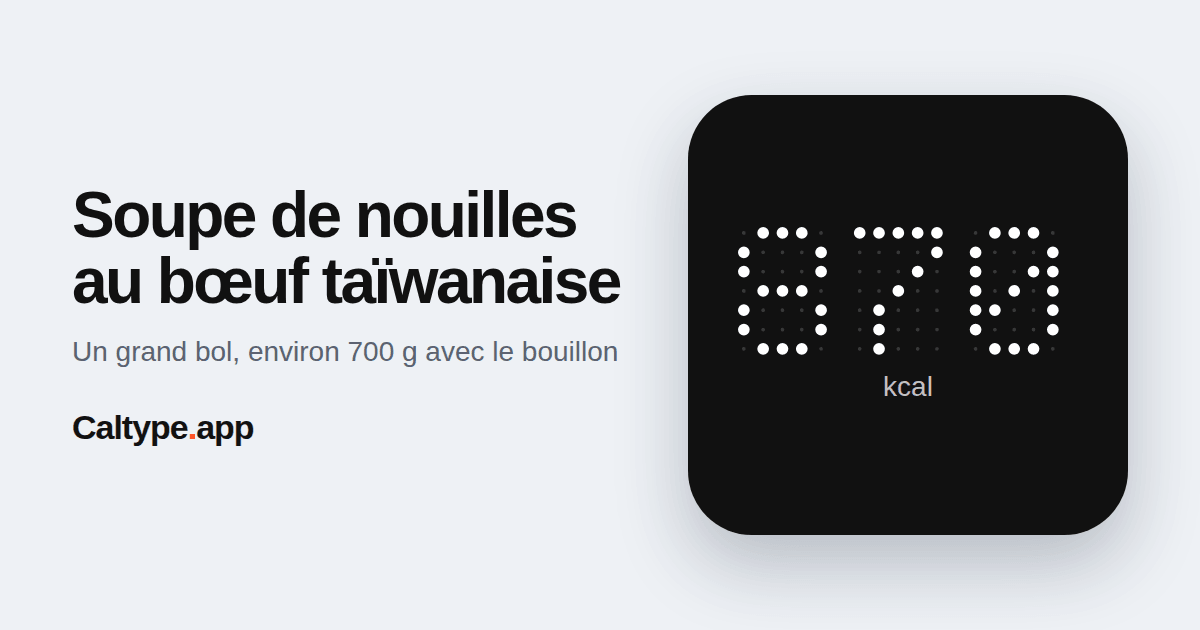 Partager: Soupe de nouilles au bœuf taïwanaise