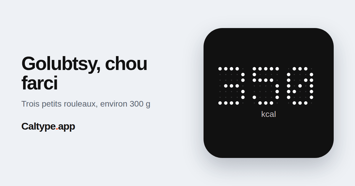 Partager: Golubtsy, chou farci