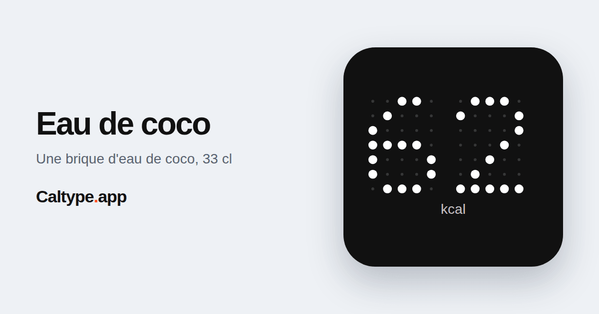 Partager: Eau de coco