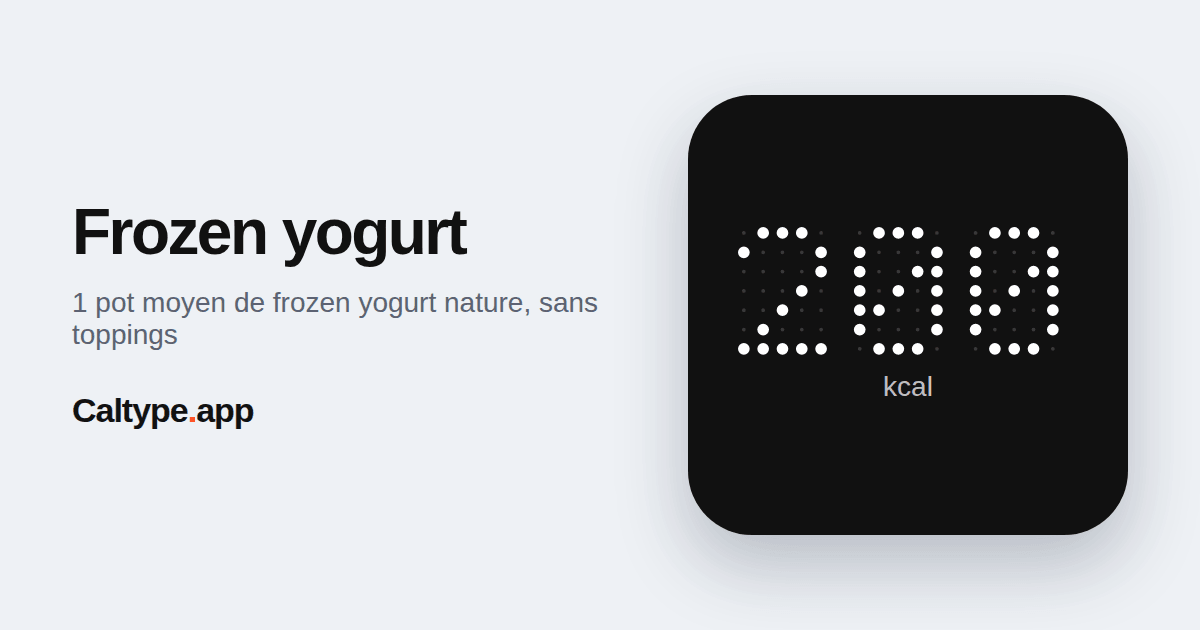 Partager: Frozen yogurt