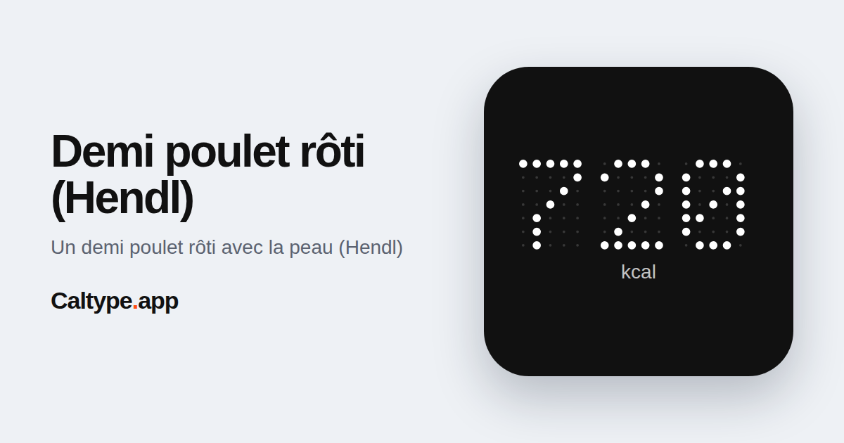 Partager: Demi poulet rôti (Hendl)