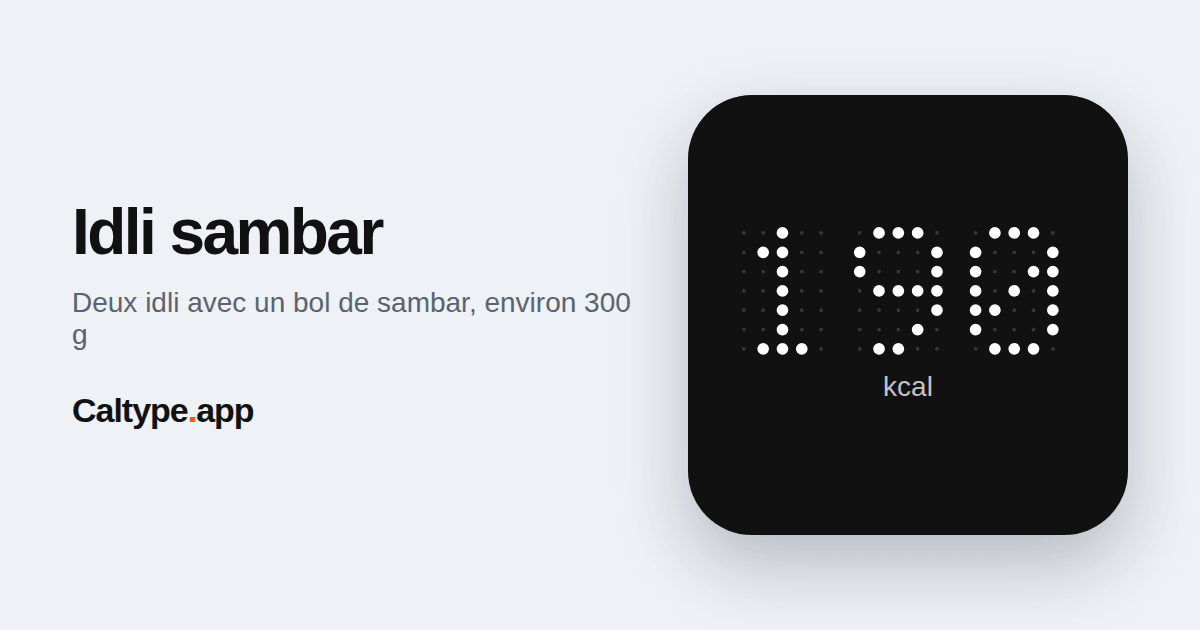 Partager: Idli sambar