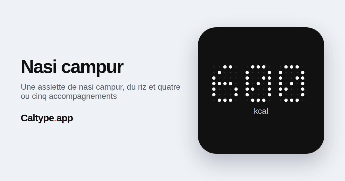 Partager: Nasi campur