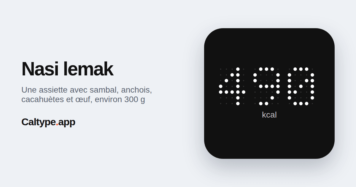 Partager: Nasi lemak