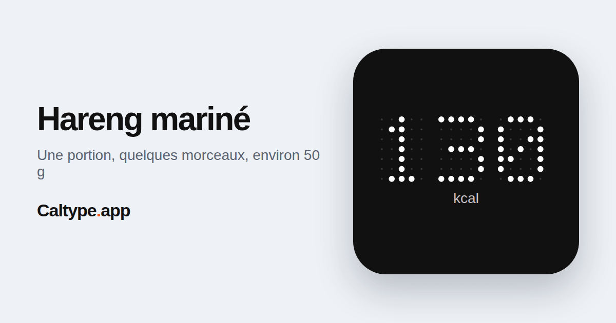 Partager: Hareng mariné