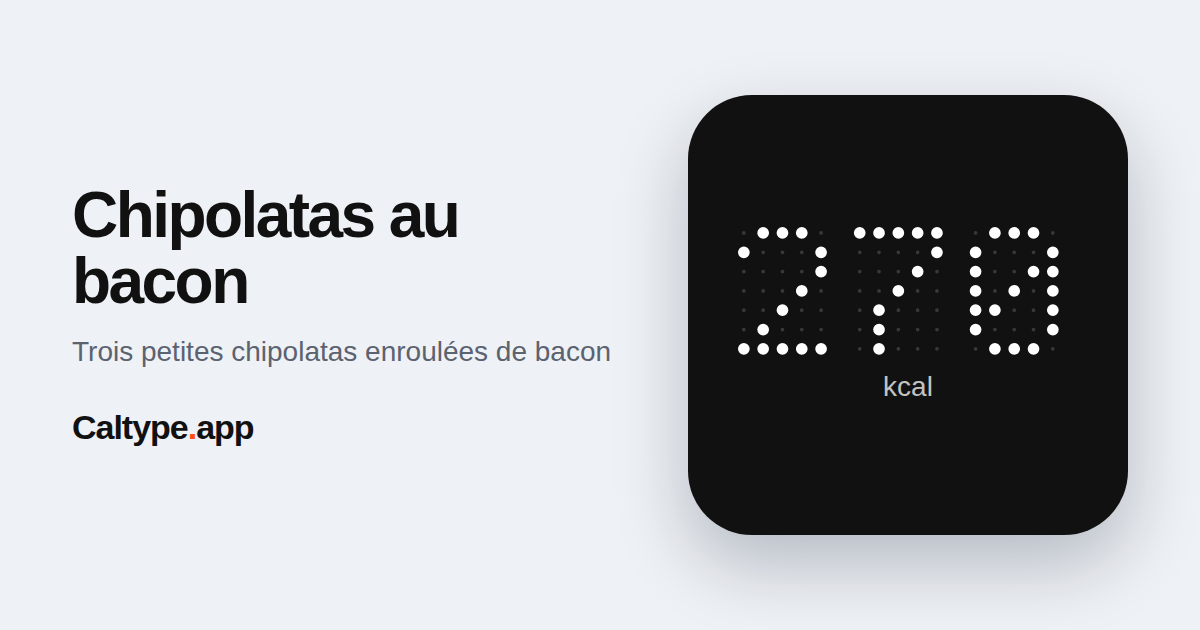Partager: Chipolatas au bacon