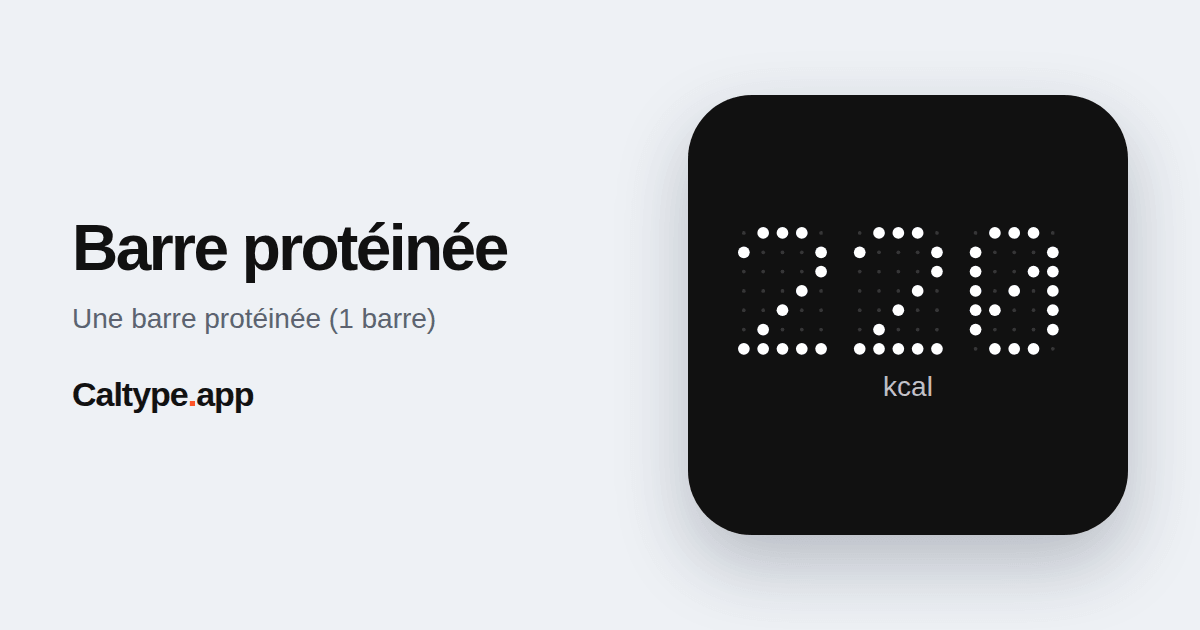 Partager: Barre protéinée