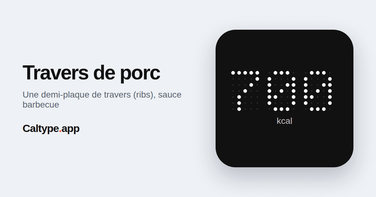 Partager: Travers de porc