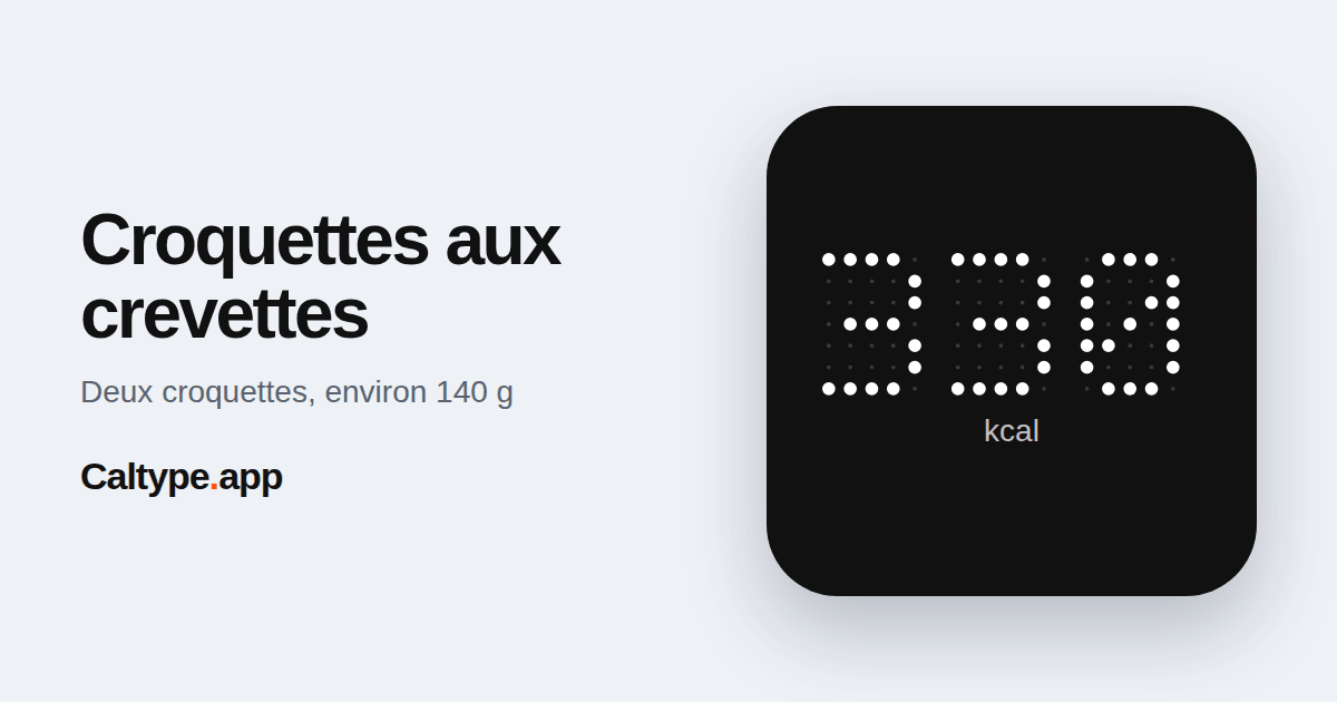 Partager: Croquettes aux crevettes