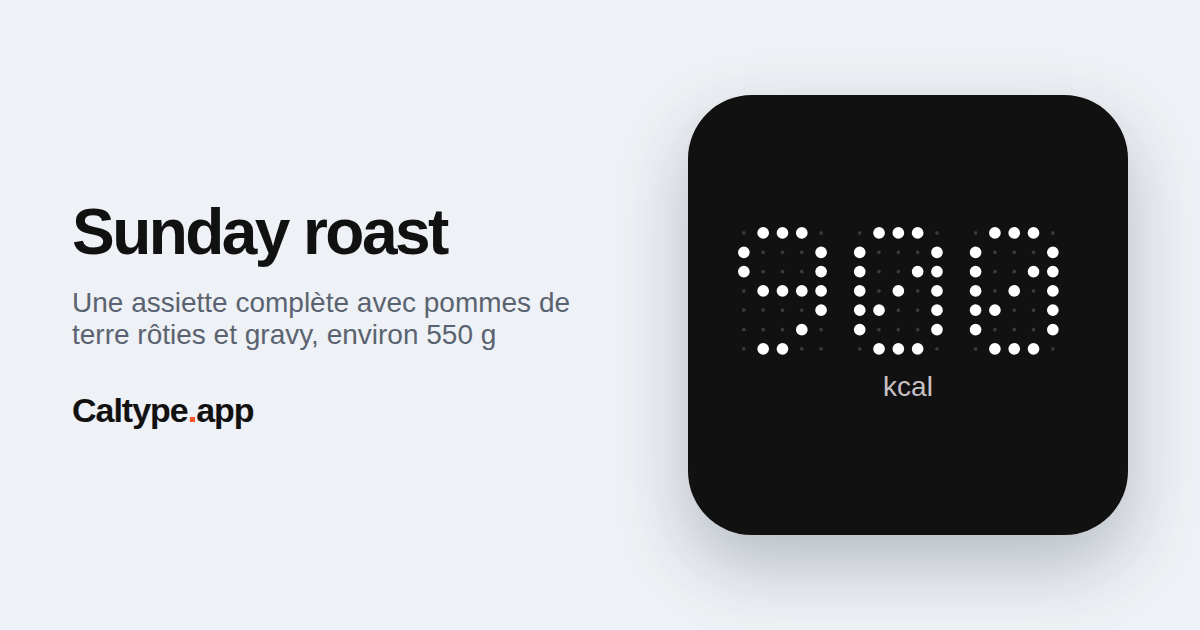 Partager: Sunday roast