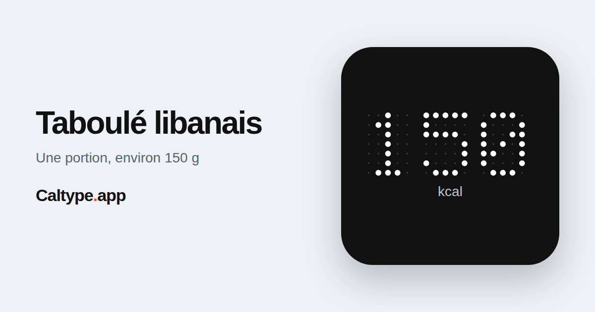 Partager: Taboulé libanais