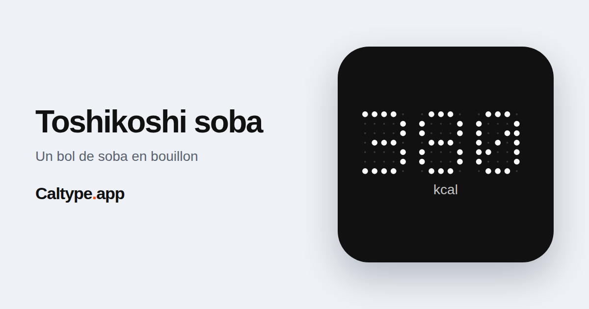 Partager: Toshikoshi soba