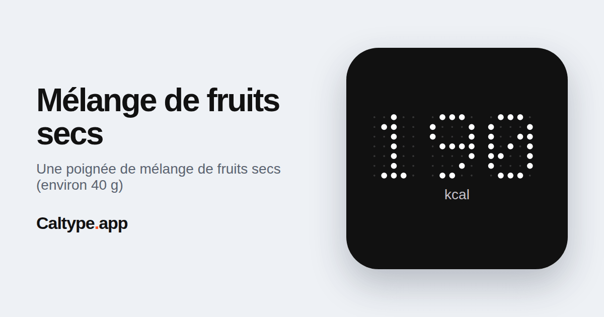 Partager: Mélange de fruits secs