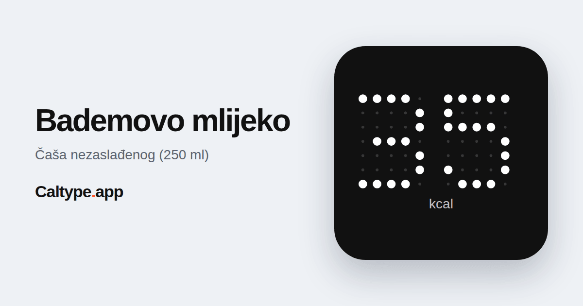 Podijeli: Bademovo mlijeko