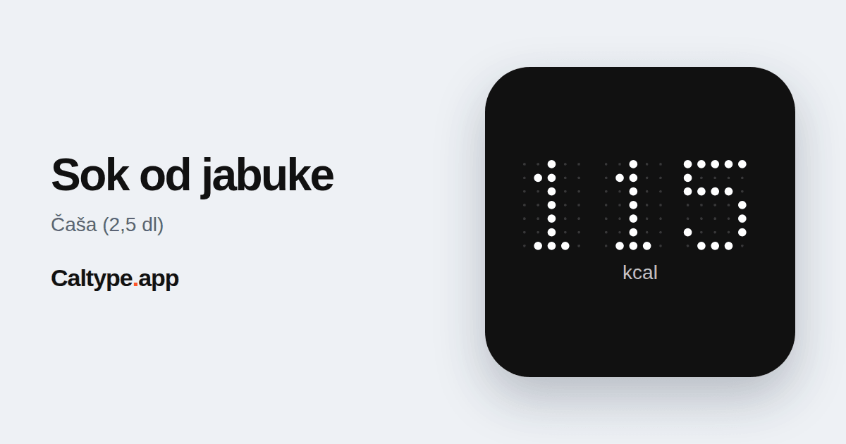 Podijeli: Sok od jabuke