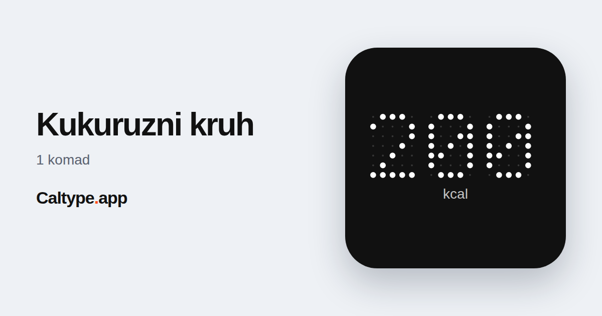 Podijeli: Kukuruzni kruh