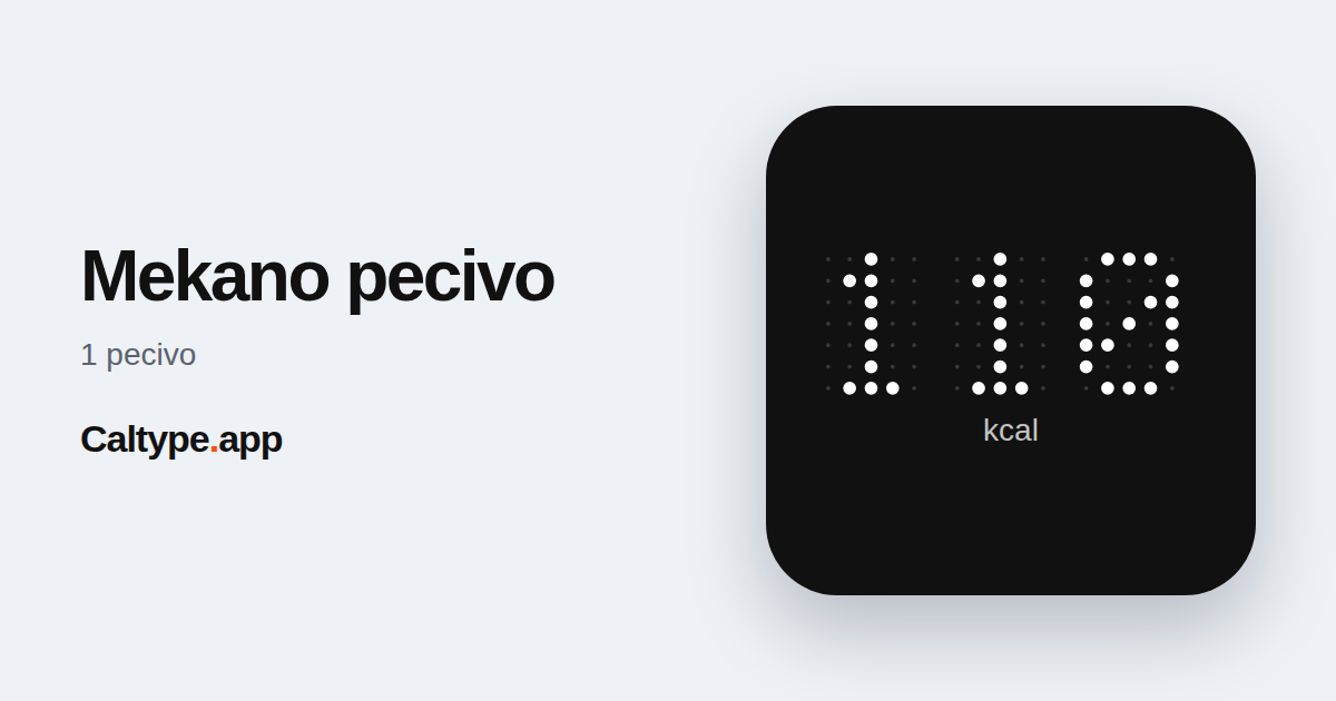 Podijeli: Mekano pecivo