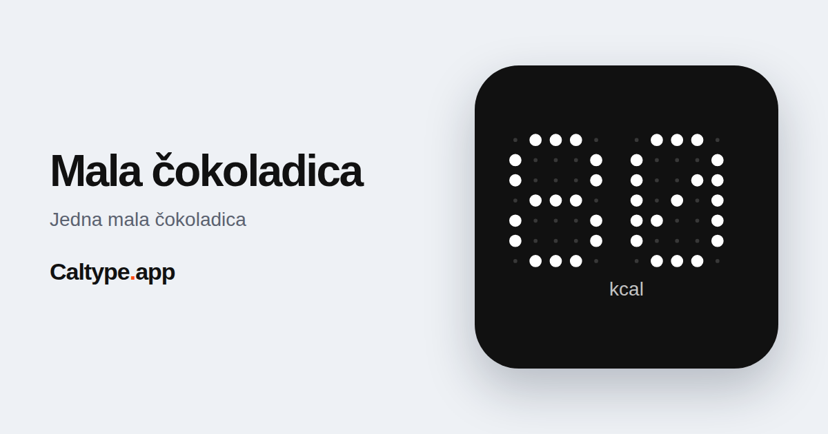 Podijeli: Mala čokoladica