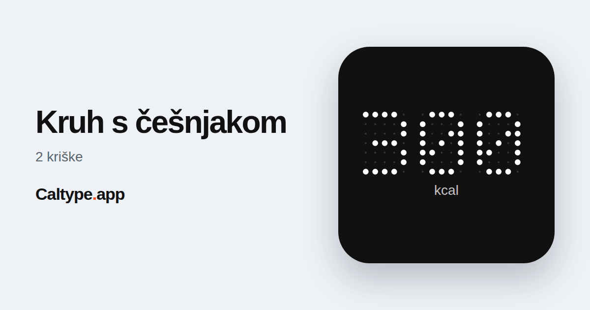 Podijeli: Kruh s češnjakom