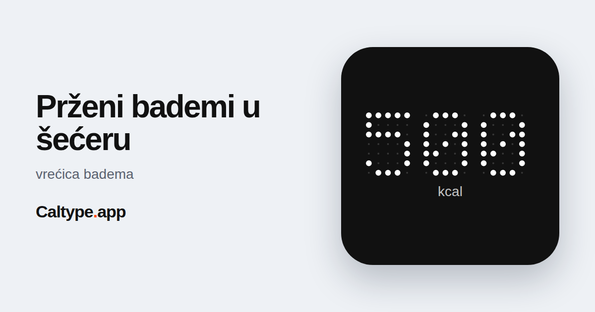 Podijeli: Prženi bademi u šećeru