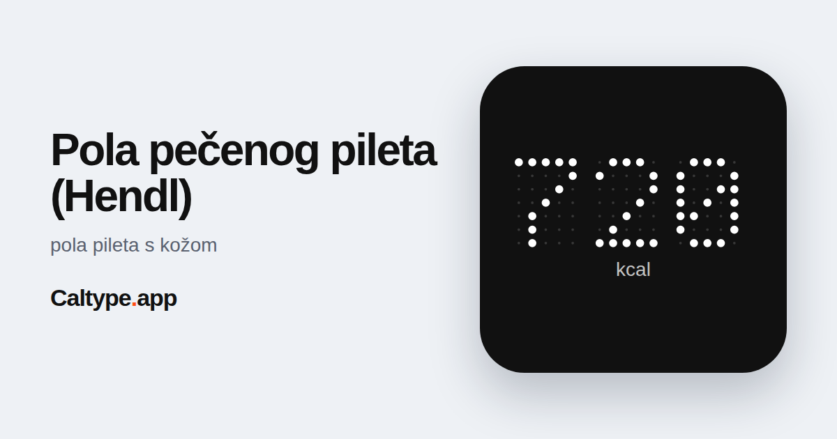Podijeli: Pola pečenog pileta (Hendl)