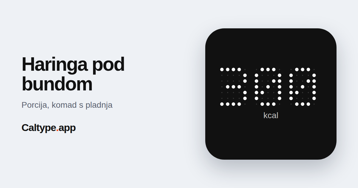 Podijeli: Haringa pod bundom