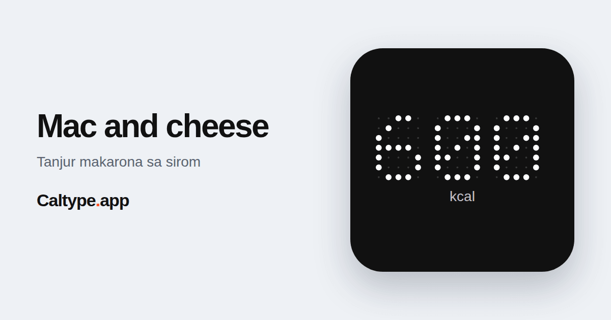 Podijeli: Mac and cheese