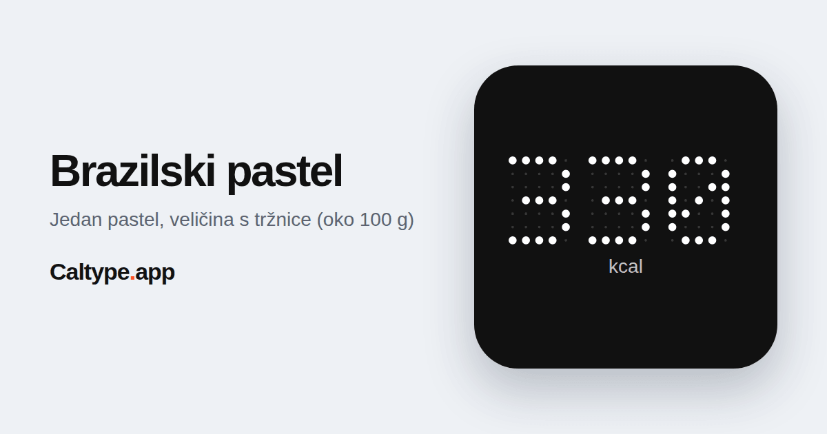 Podijeli: Brazilski pastel