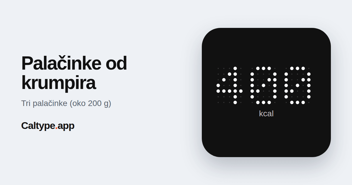 Podijeli: Palačinke od krumpira