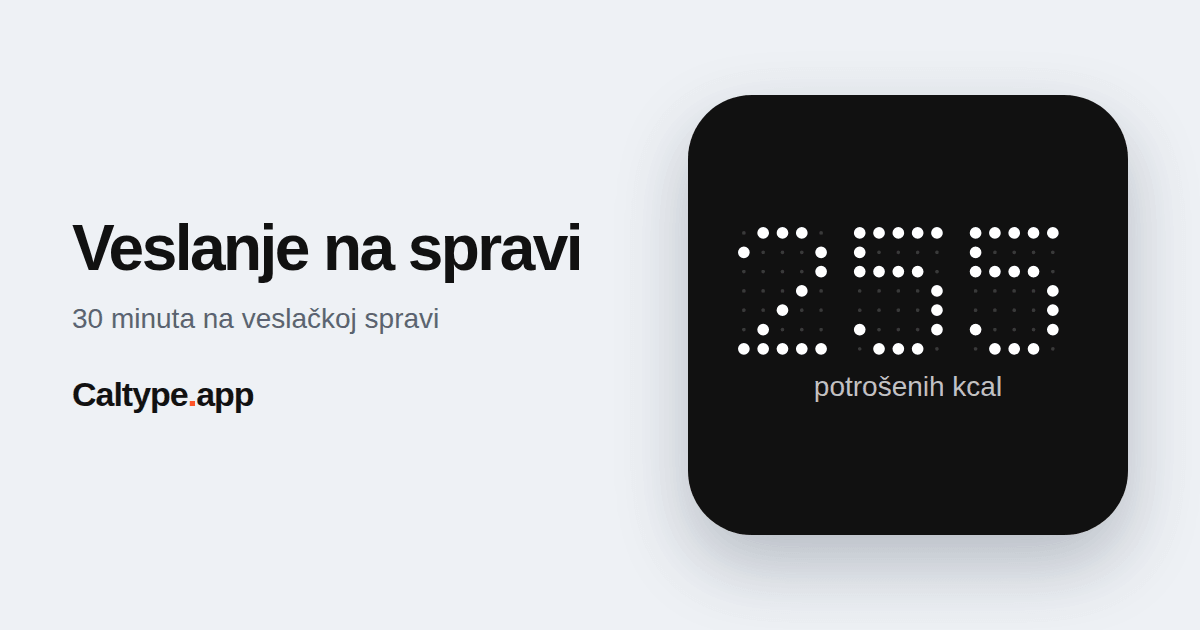 Podijeli: Veslanje na spravi
