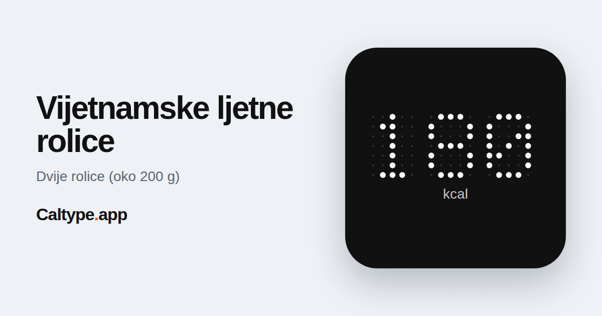 Podijeli: Vijetnamske ljetne rolice