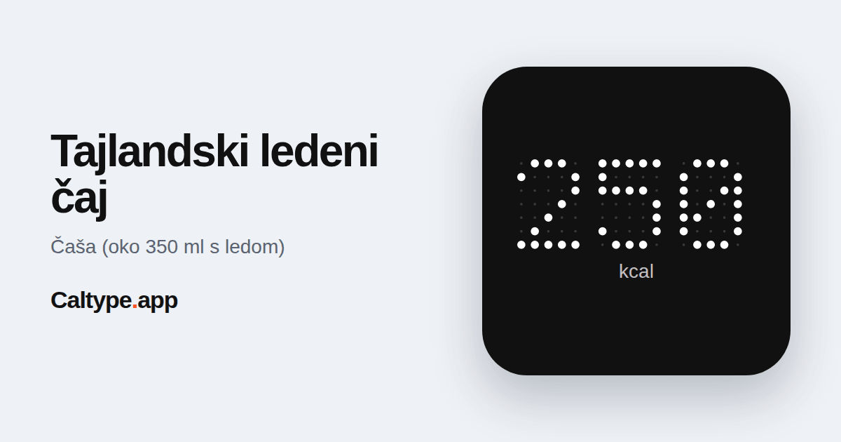 Podijeli: Tajlandski ledeni čaj