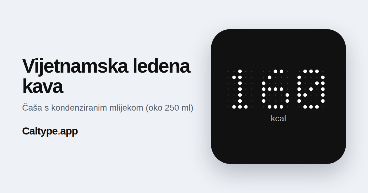Podijeli: Vijetnamska ledena kava