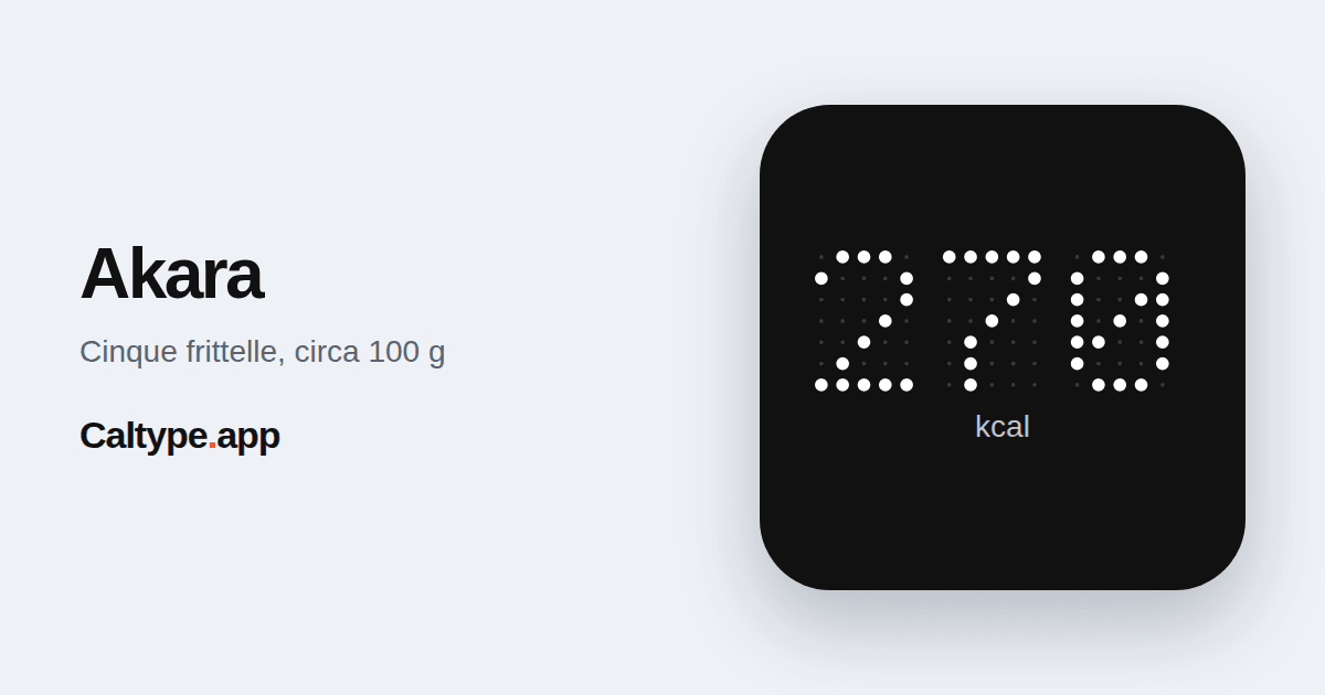 Condividi: Akara