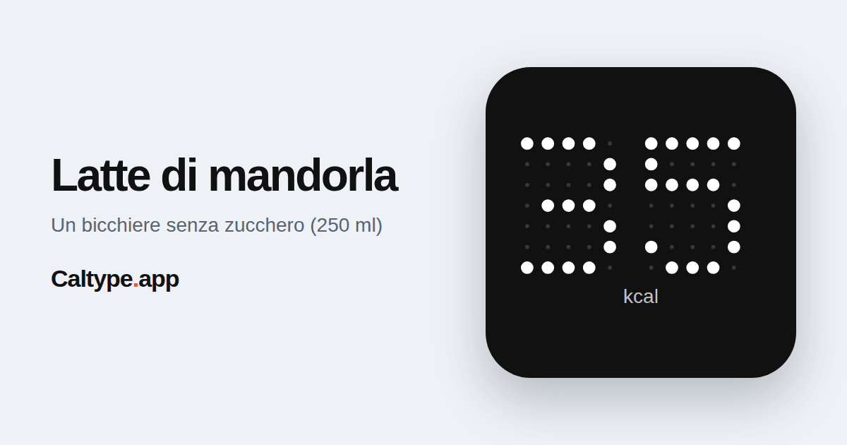 Condividi: Latte di mandorla